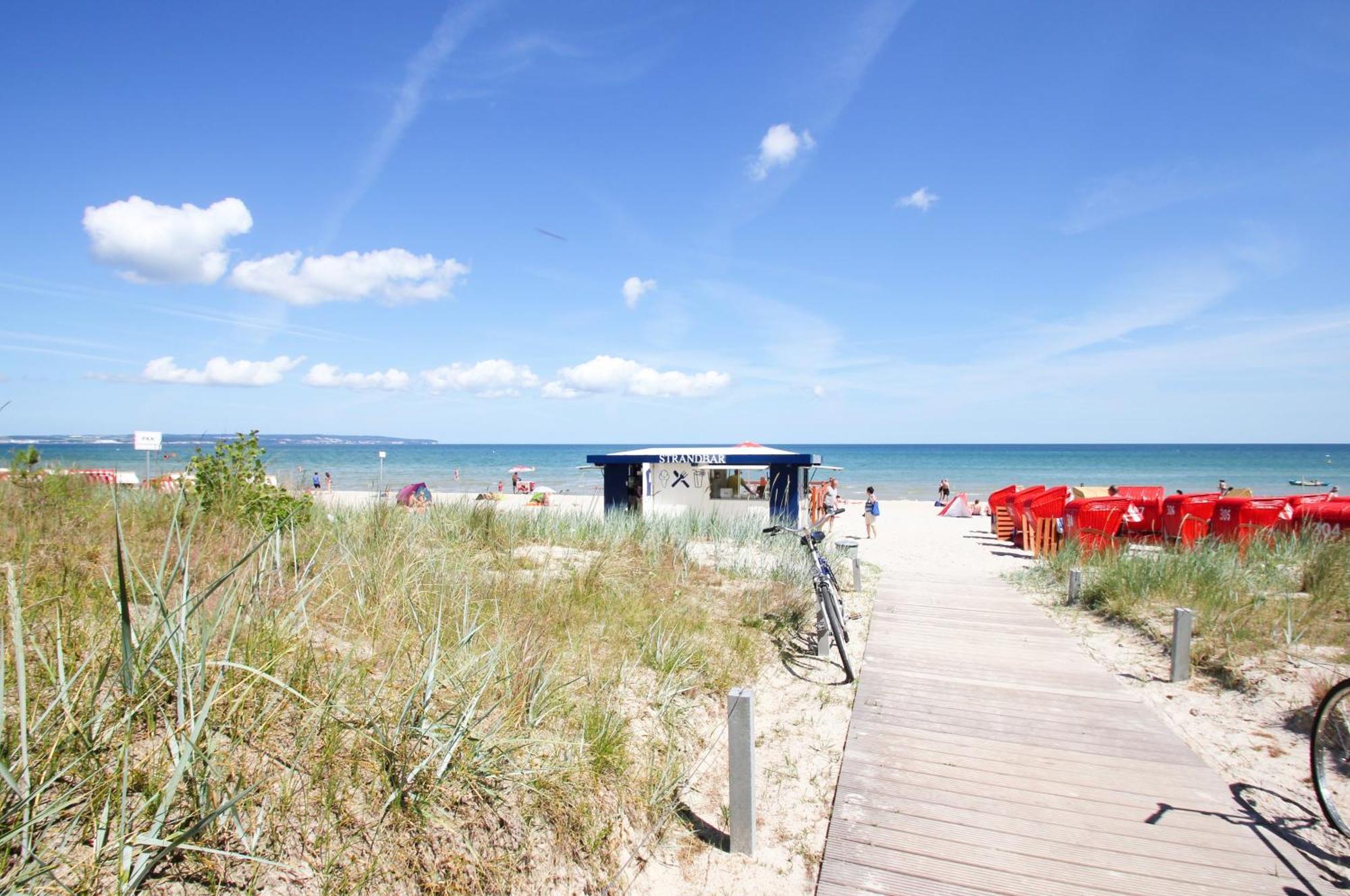 Aparthotel Ostsee Fewo 36 Balkon, Meerblick, Strand Binz Exterior foto